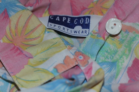 Cape Cod Floral Cotton Blouse - image 10