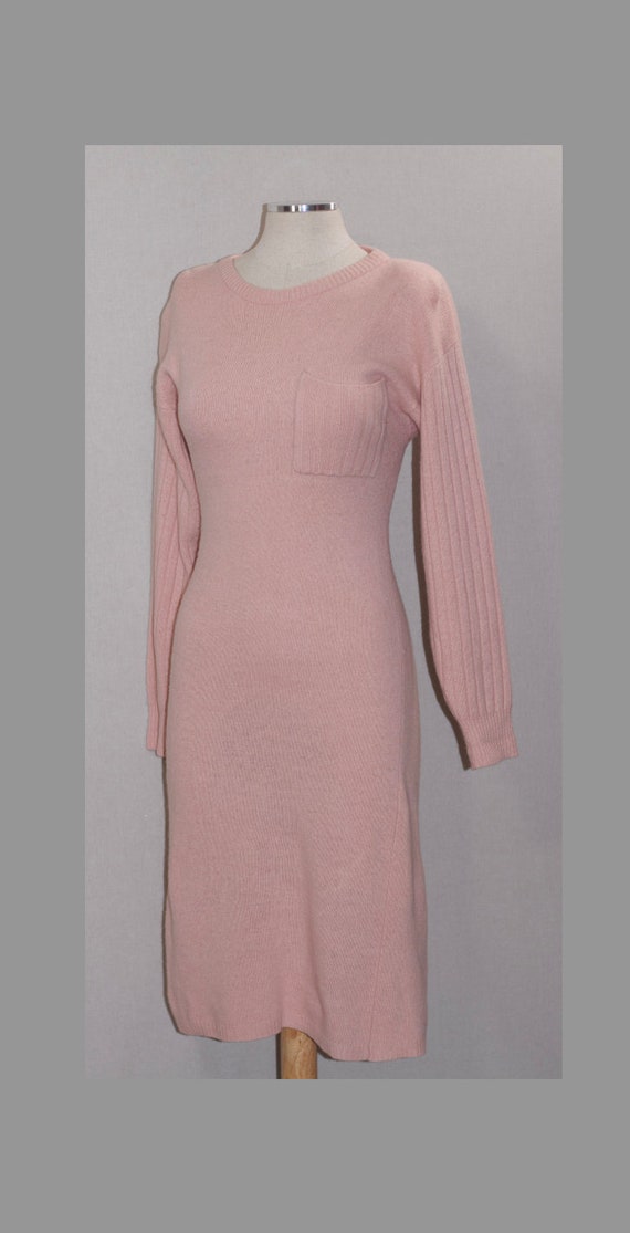 Pastle Pink Wool Dress - image 4