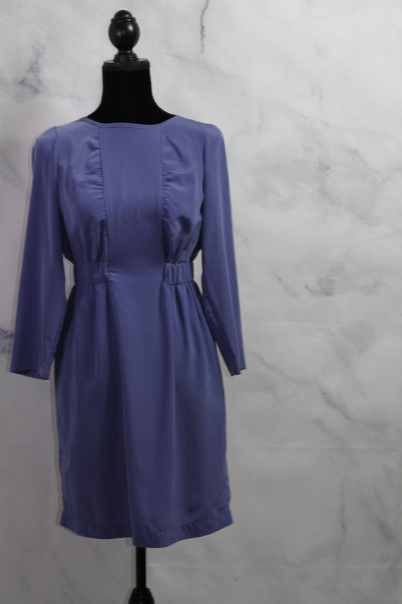 Vintage Blue A-Line Dress (s) - image 2