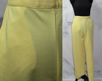 Alfred Dunner Yellow High Waist Trouser Pants (8)