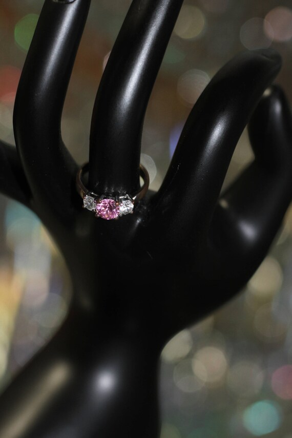 Silver Pink Ring (5 1/2)