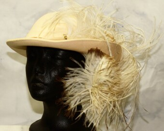 Leslie James Best Apparel Vintage 1960\'s Tan Mohair Hat Leslie james vintage - Gem main image 4