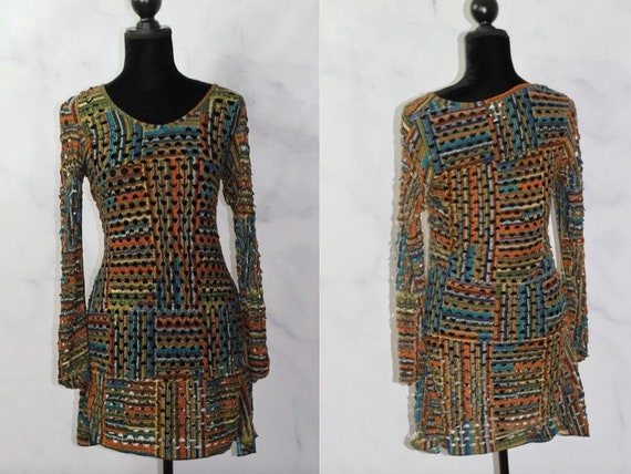 Adore Multi Color Knit Dress (s) - image 1