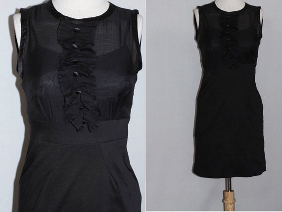 Black Ruffle Dress - image 1