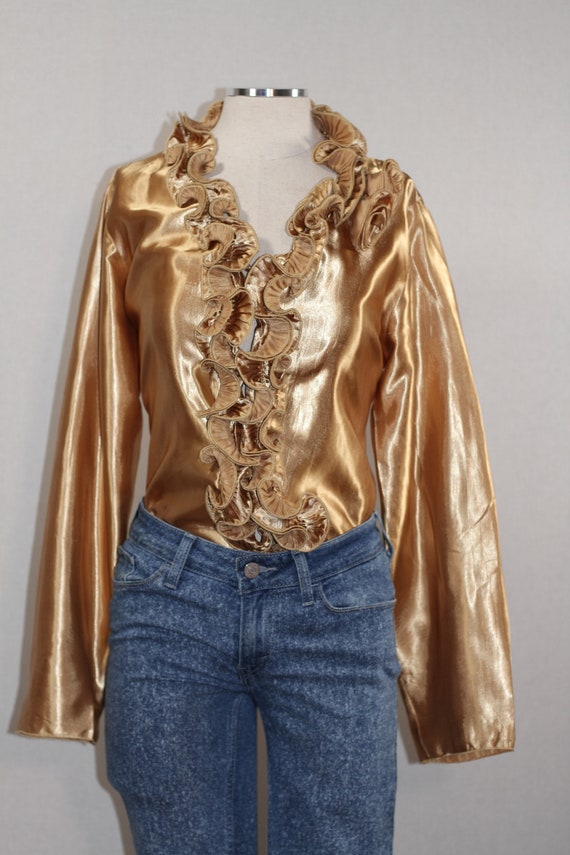 Toffee Apple Gold Blouse - image 4