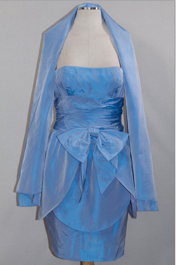Carol Mignon Blue Gown - image 8