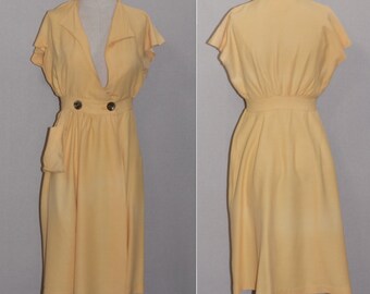 Vestido amarillo flor de lis