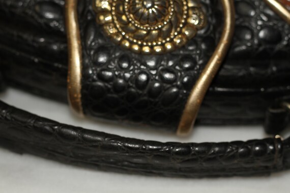 Leather Tribal Aztec Vintage Shoulder Handbag - image 2