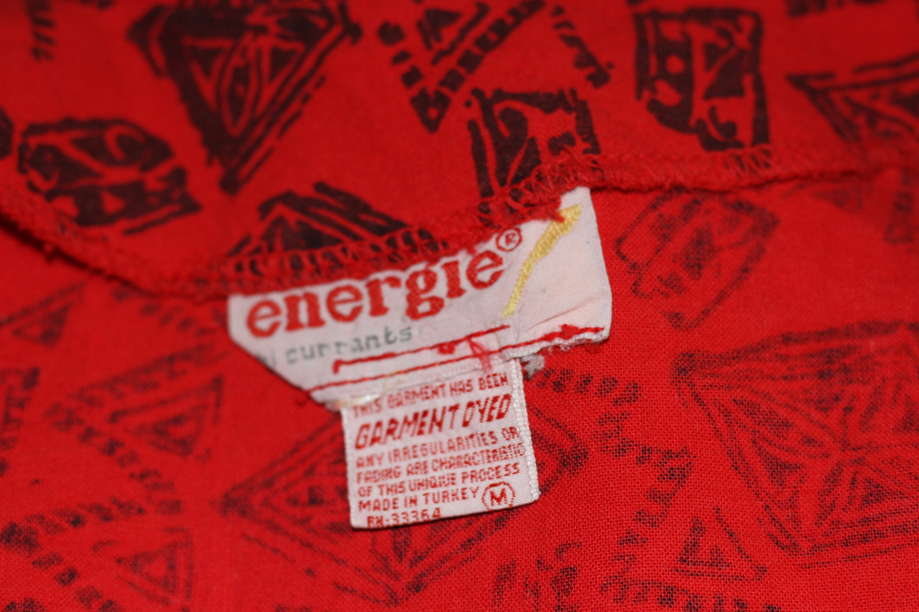 Débardeur Homme Energie - Rouge - Taille M - 100% Coton - Motif Crâne