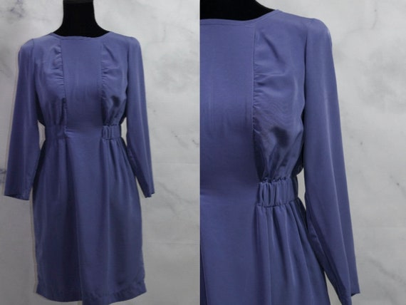 Vintage Blue A-Line Dress (s) - image 1