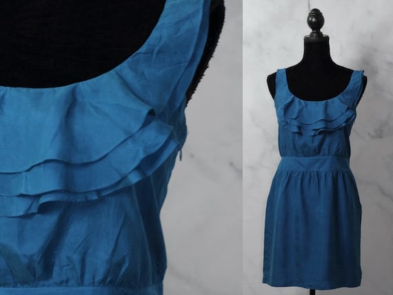 Ann Taylor Silk Blue Dress (6)