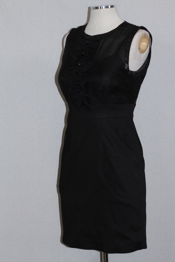 Black Cotton Dress - image 5