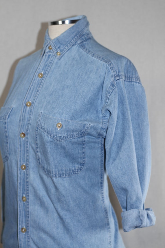 Arizona Cotton Denim Blouse - image 3