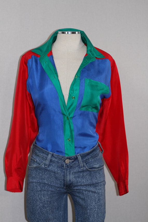 Petite Sophisticated Silk Top View 5
