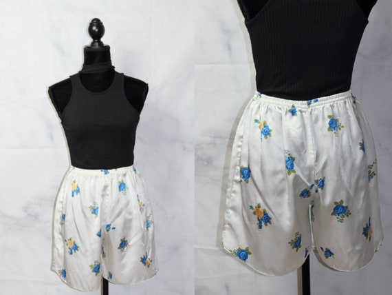 Handmade Silk Floral Shorts - image 1