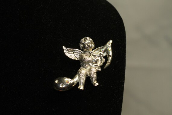 Musical Angel Brooch