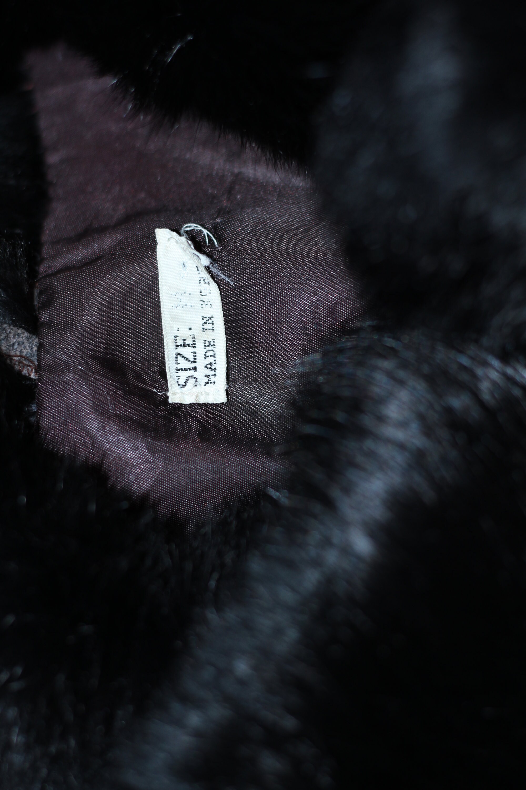 Black Rabbit Fur Coat (M) - Etsy