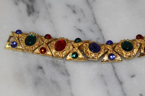 Multi Color Gold Bracelet - image 3