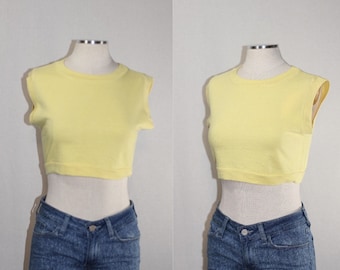 Ambrosia Yellow Cotton Crop Top
