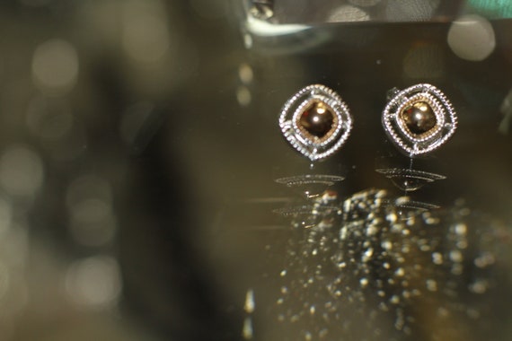HMN Silver & Gold Earrings View 4