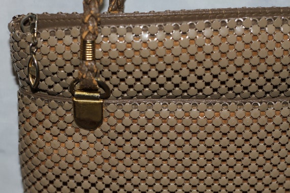 Gold Sequin Mesh Shoulder Handbag - image 2