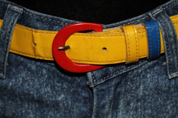 Astor Multi Color Leather Belt - image 5