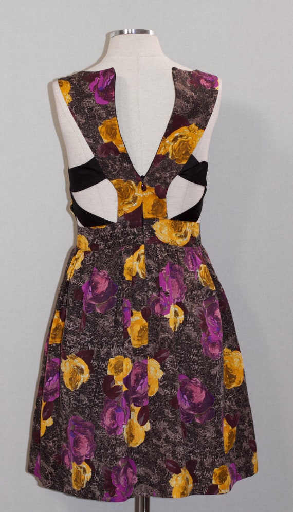 Purple & Yellow Silk Dress - image 10