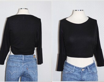 dELiA*s Black Crop Top
