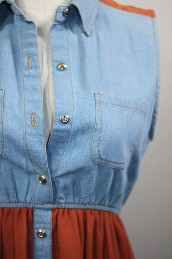 Orange & Denim Dress Gem