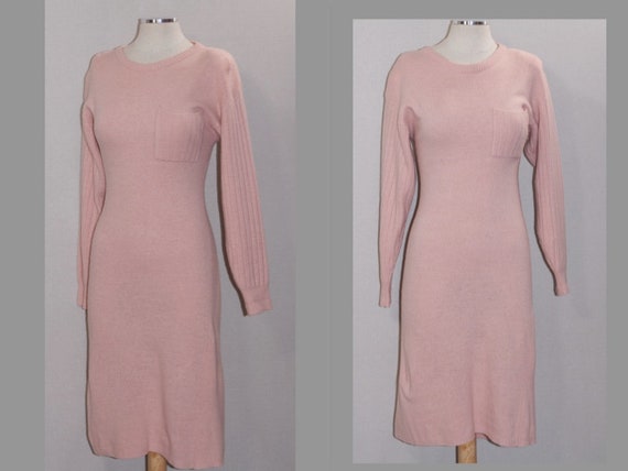 Pastle Pink Wool Dress - image 1