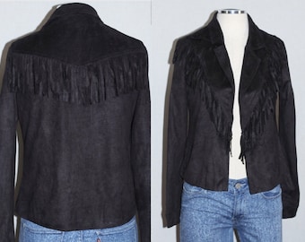 One Twelfth Black Fringe Jacket