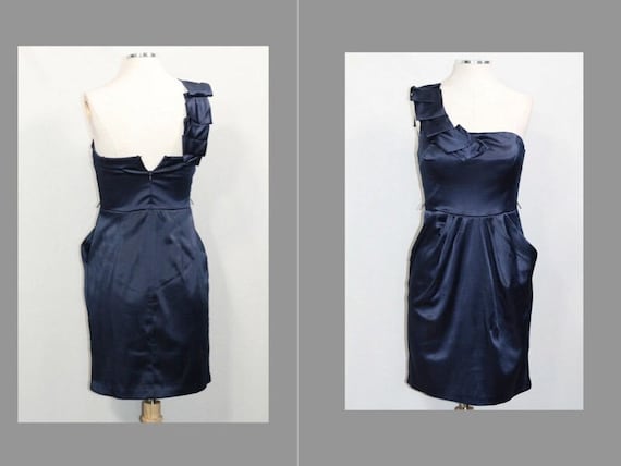 City Studio One Shoulder Blue Gown Etsy