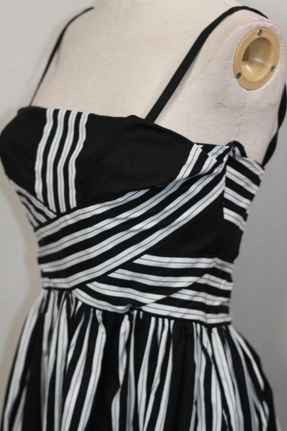 Speechless Black & White Stripe Dress - image 4