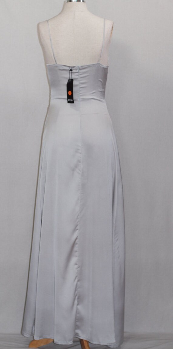 Silver Satin Gown - image 9