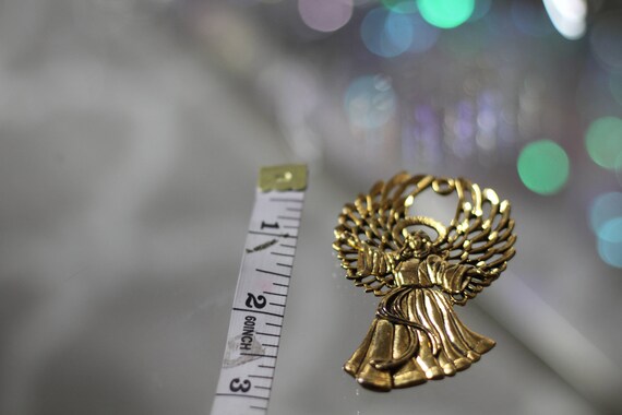 Gold Angel Pendant - image 3