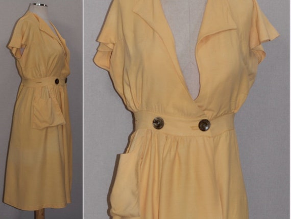 Fleur De Lis Yellow Dress - image 3