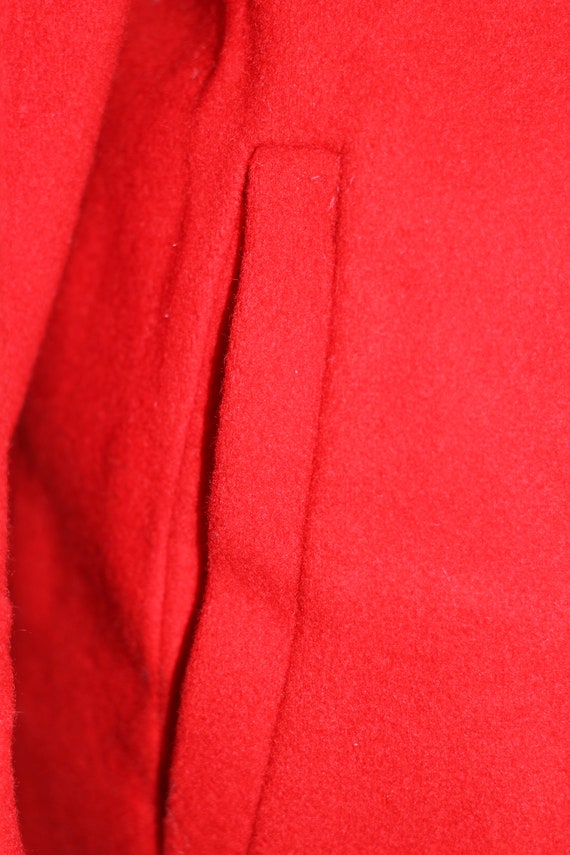 Charles Klein Red Wool Trench Coat - image 6