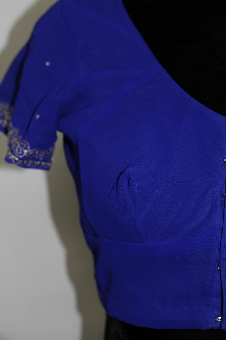 s Handmade Royal Blue Mid Drift Top