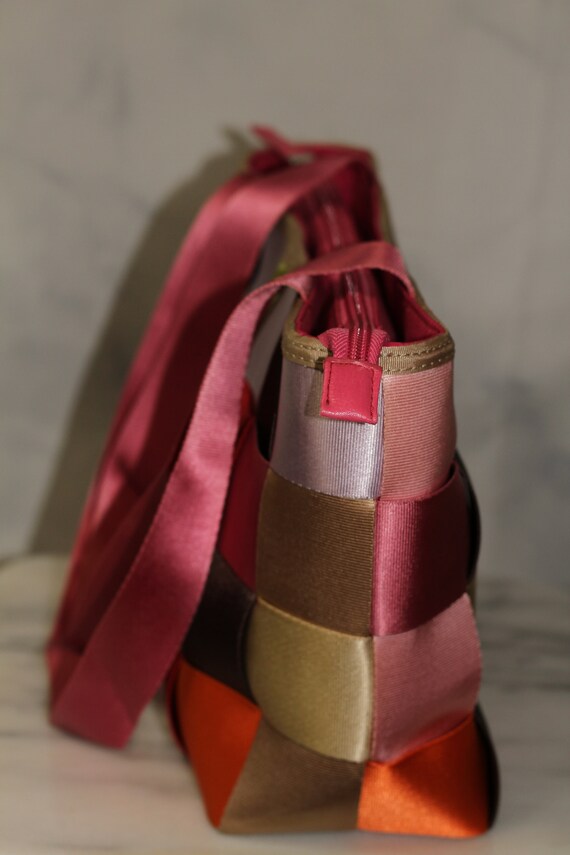 Patched Multi Color Handbag - image 4