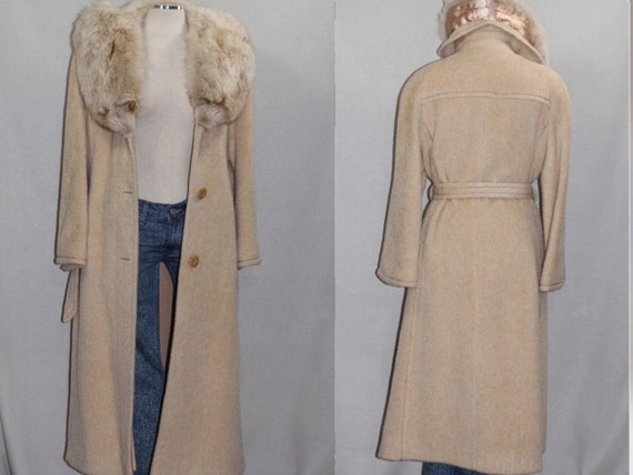 The Denise Collection Pure Mohair Fur Trench Coat - image 1