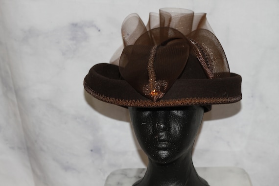 Brown Chocolate Wool Pill Box Hat (8)