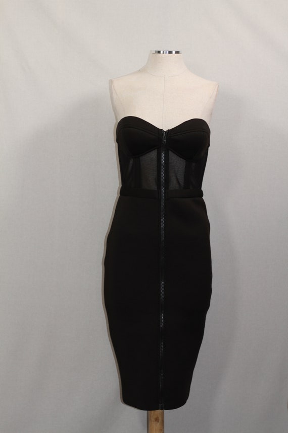 Sheer Black Halter Dress - image 5