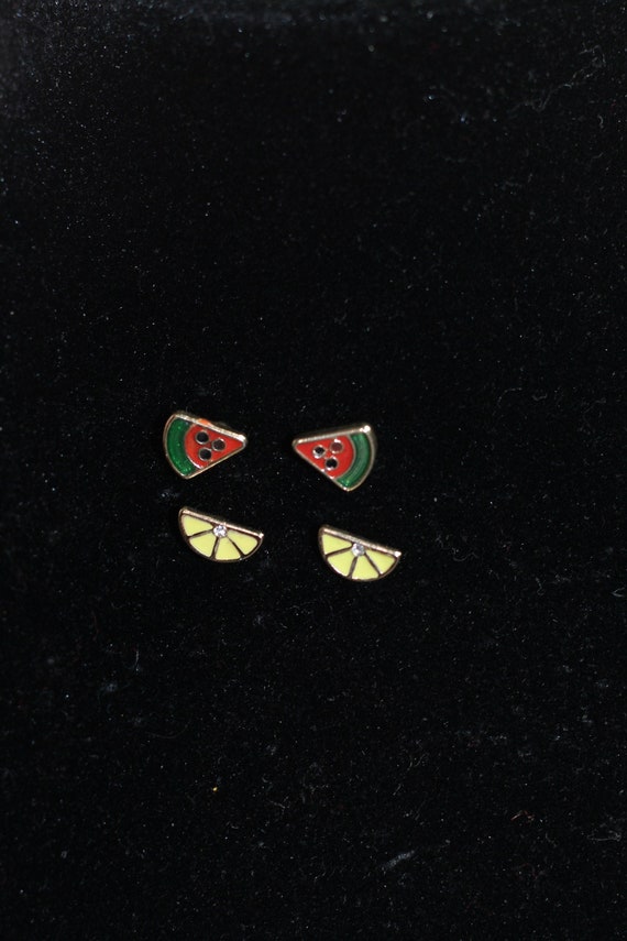 Watermelon & Pineapple Earrings (2pc.)