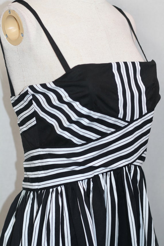 Speechless Black & White Stripe Dress - image 3