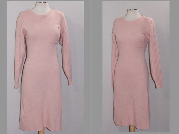 Pastle Pink Wool Dress - image 2