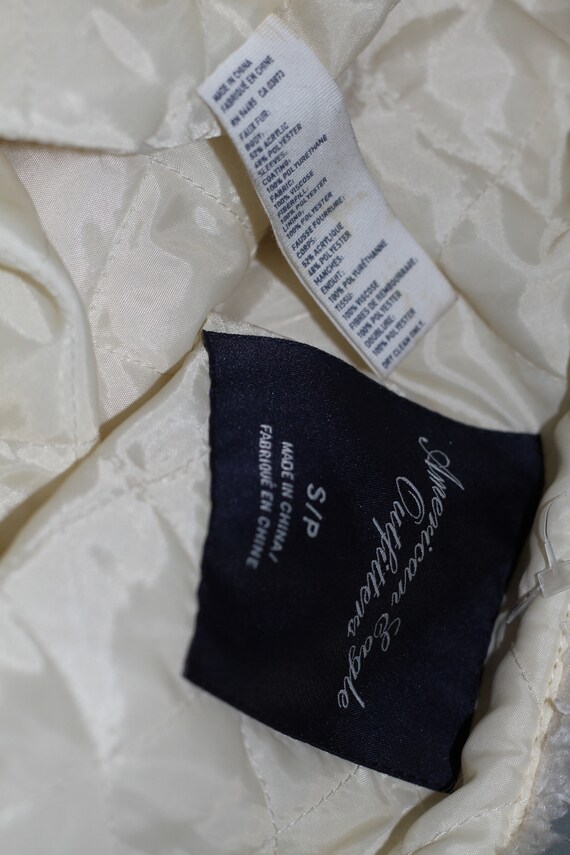 Black White Vegan Lamb Jacket - image 10