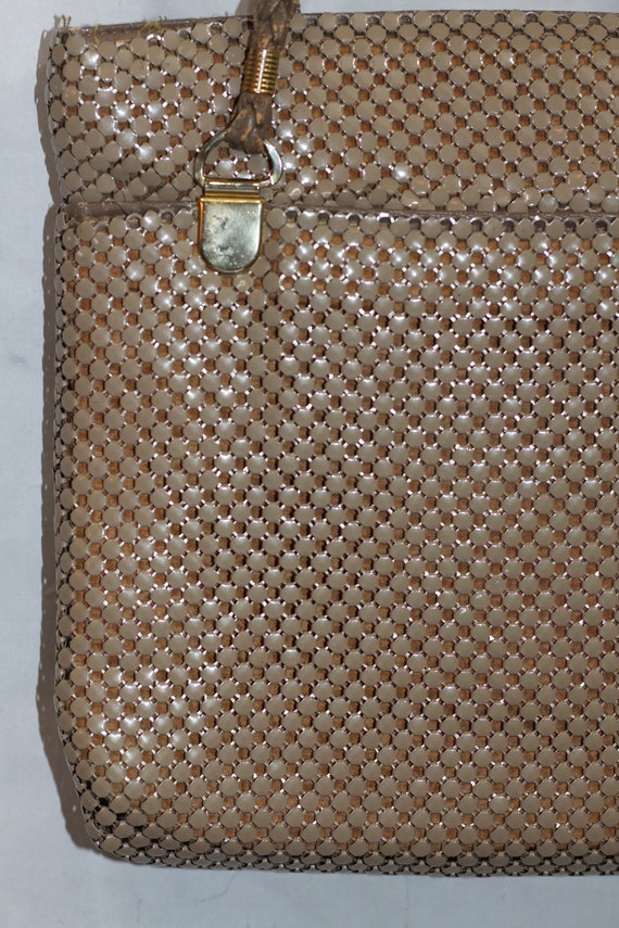 Gold Sequin Mesh Shoulder Handbag - image 3