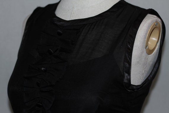 Black Ruffle Dress - image 2