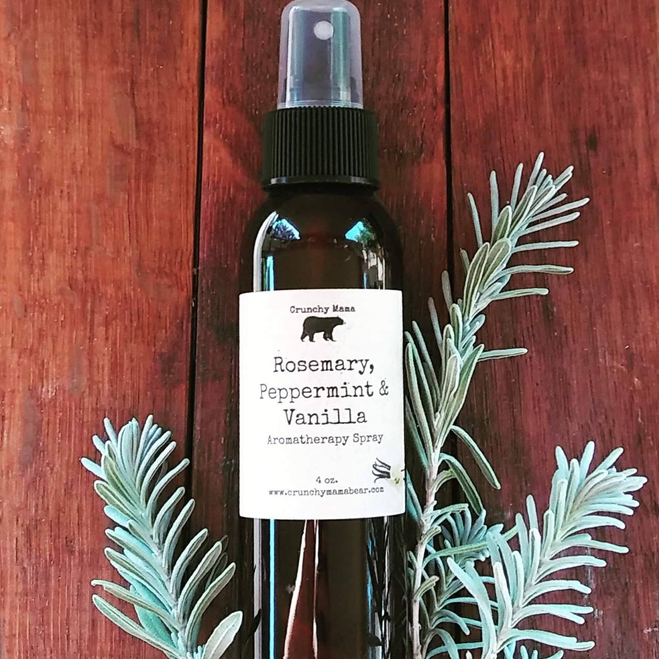 Rosemary Peppermint and Vanilla Aromatherapy Spray Etsy