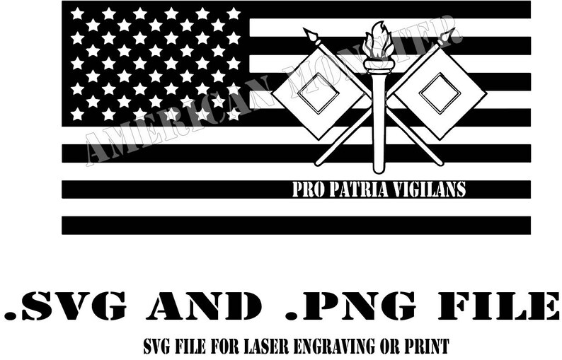 US Army Signal Corps US Flag SVG File Etsy